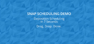 Snap Scheduling Demo - Deposition Scheduling in Seconds